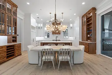Kitchen and dining area